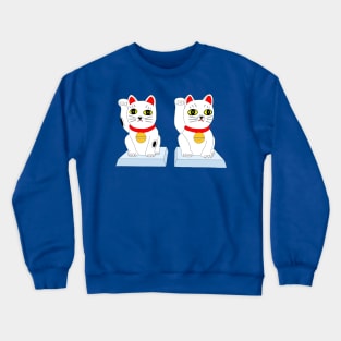 Love Fortune Maneki Neko Crewneck Sweatshirt